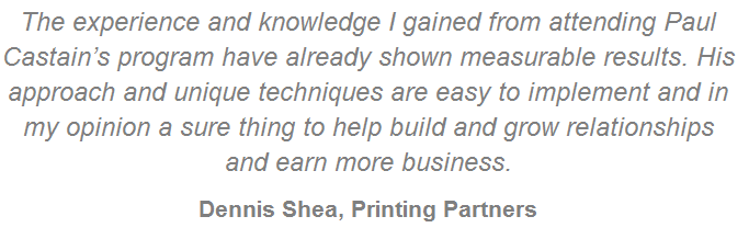 Dennis Shea Testimonial